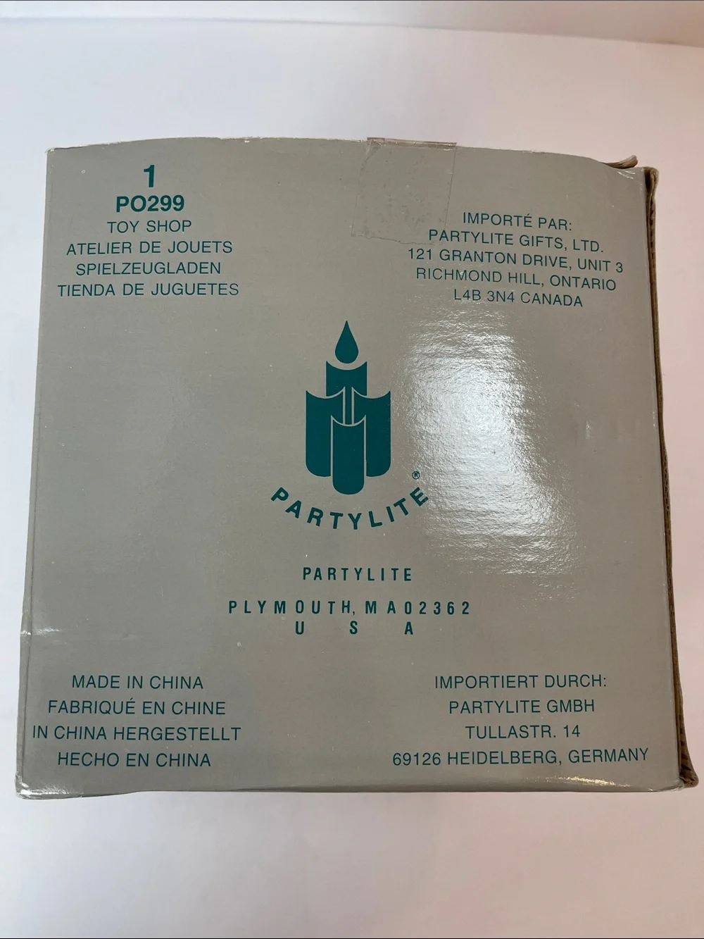PARTYLITE HOLIDAY TOY SHOP TEALITE COTTAGE